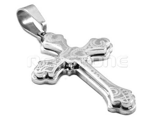 Oceľový prívesok - krížik SP41550